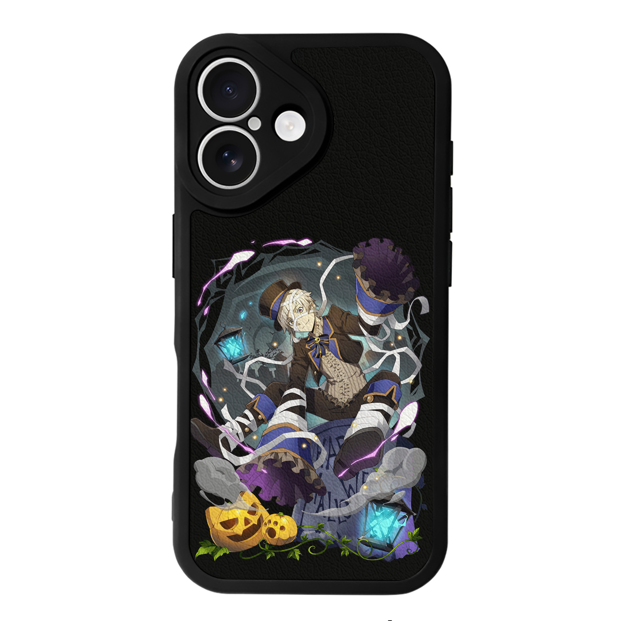 （画像用） 文豪ストレイドッグス Bungo Stray Dogs 【iPhone 16シリーズ対応】シリコンスマホケース（レザー調） 材質：シリコン